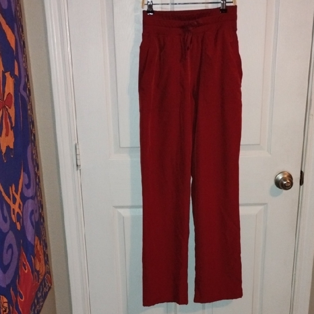Rae Mode Rust Red Drawstring Pants - Picture 4 of 5